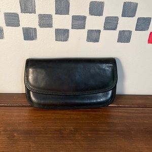 Vintage navy blue coach clutch
